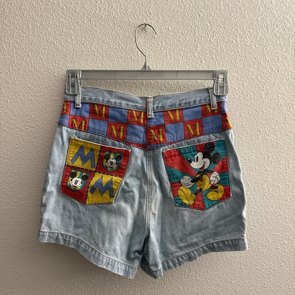 Vintage Mickey Mouse Denim Shorts 9/10